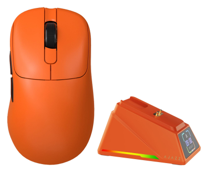 Myszka Ajazz AJ179APEX 3950-8K ze stacją dokującą pomarańczowa